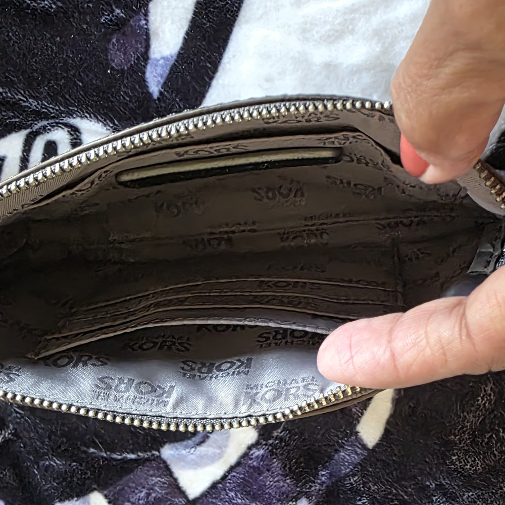 Michael Kors Silver Wallet/wristlet